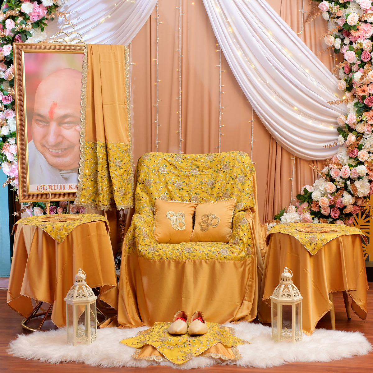 Divine Sunshine Gold Guruji 12-Piece Chola Set