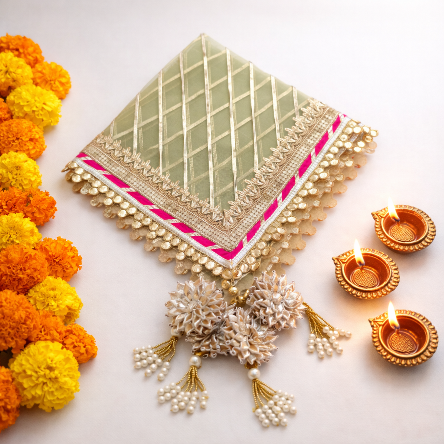 Thaal Cover Thaal Posh Net Fabric