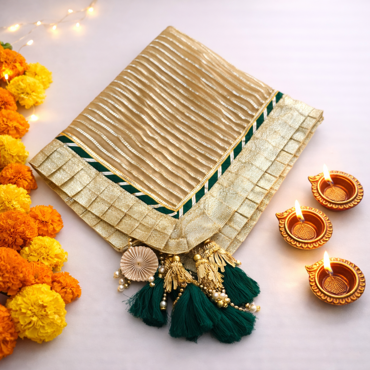 Elegant Decorative Thali Covers for Mandir Essentials