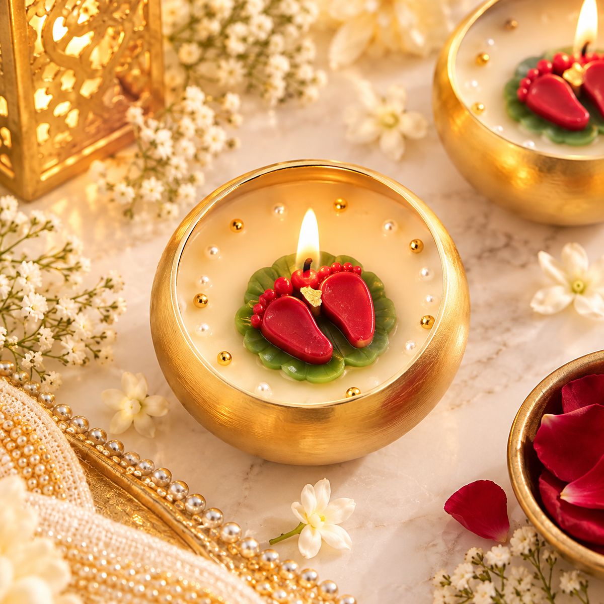 Diwali Special Laxmi Charan Candle
