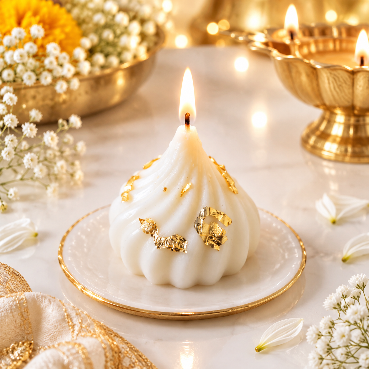 Shubh Modak Candle | Festive Mithai Candle