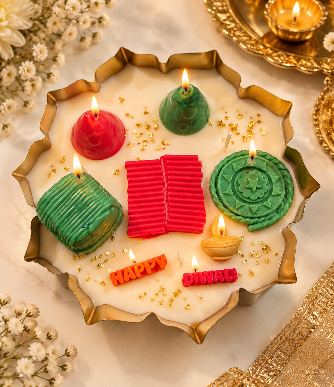 Royal Diwali Celebration Candle – Festive Edition