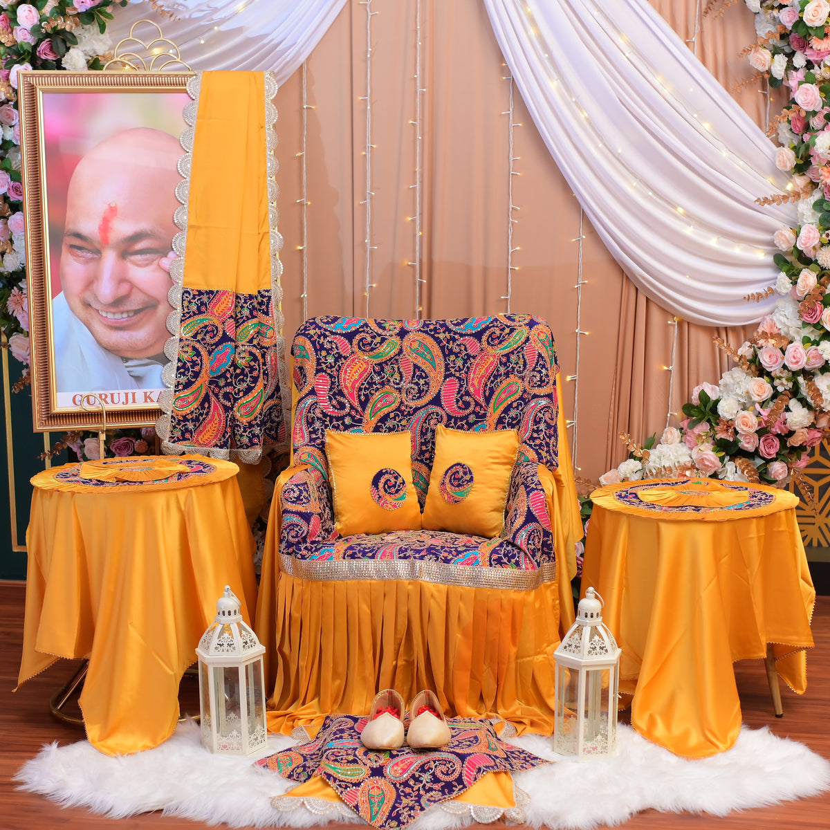 Divine Mustard & Paisley Guruji 12-Piece Chola Set