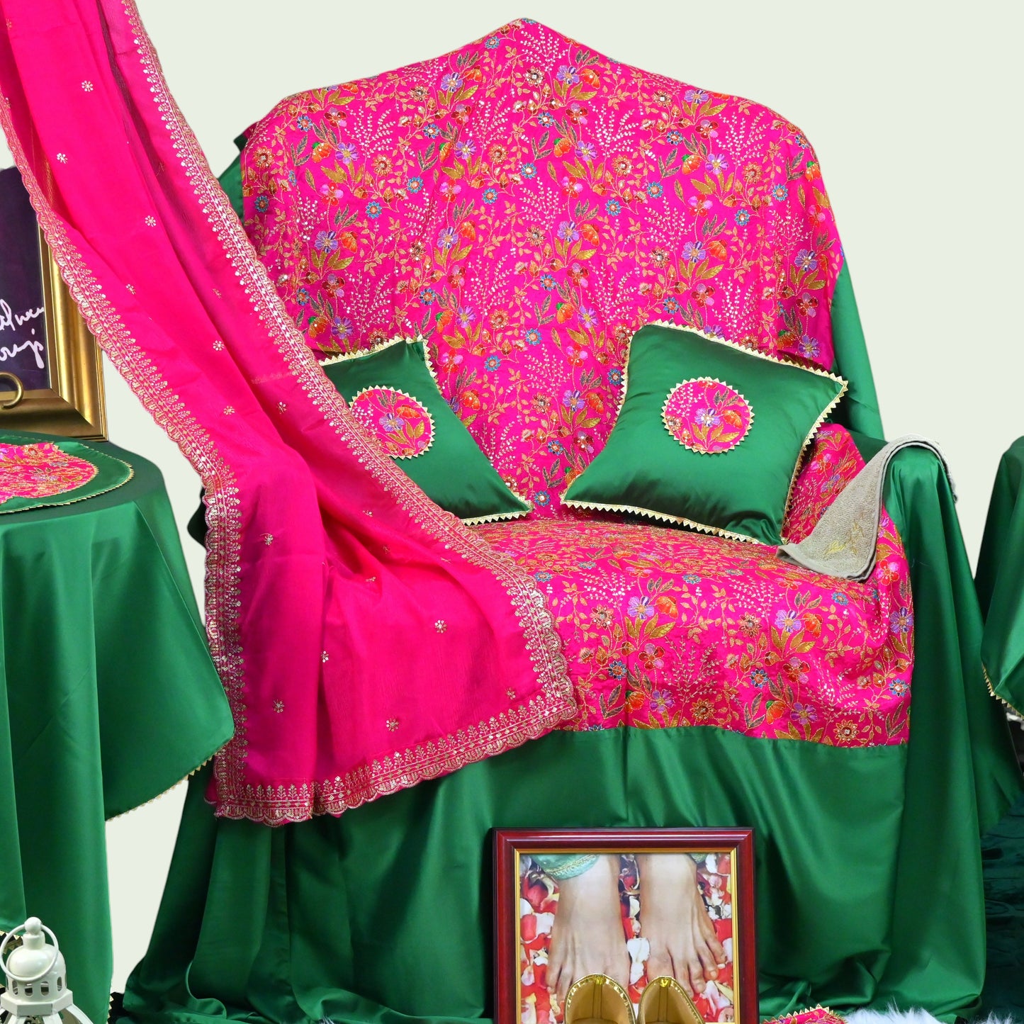 Premium Guruji Chola Set (12 Pieces) – Complete Seva Gift Collection
