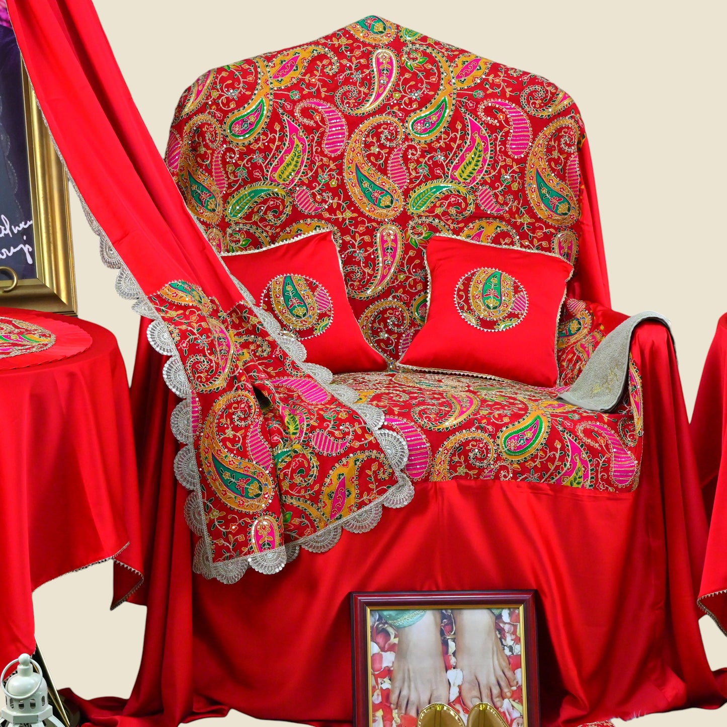 Premium Guruji Chola Set (12 Pieces) – Complete Seva Gift Collection