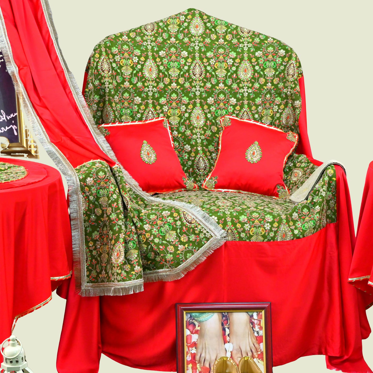 Premium Guruji Chola Set (12 Pieces) – Complete Seva Gift Collection