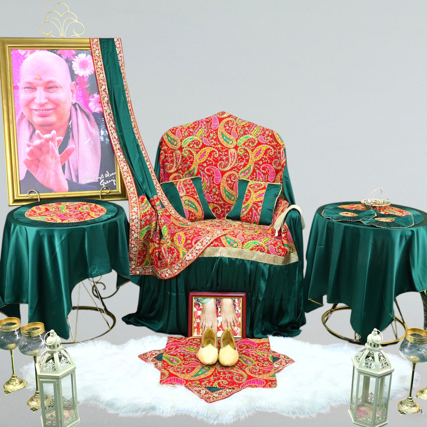Premium Guruji Chola Set (12 Pieces) – Complete Seva Gift Collection