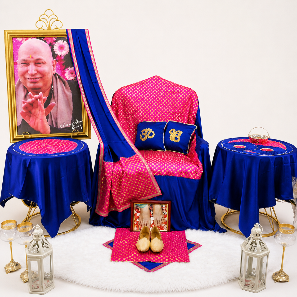 Premium Guruji Chola Set (12 Pieces) – Complete Seva Gift Collection