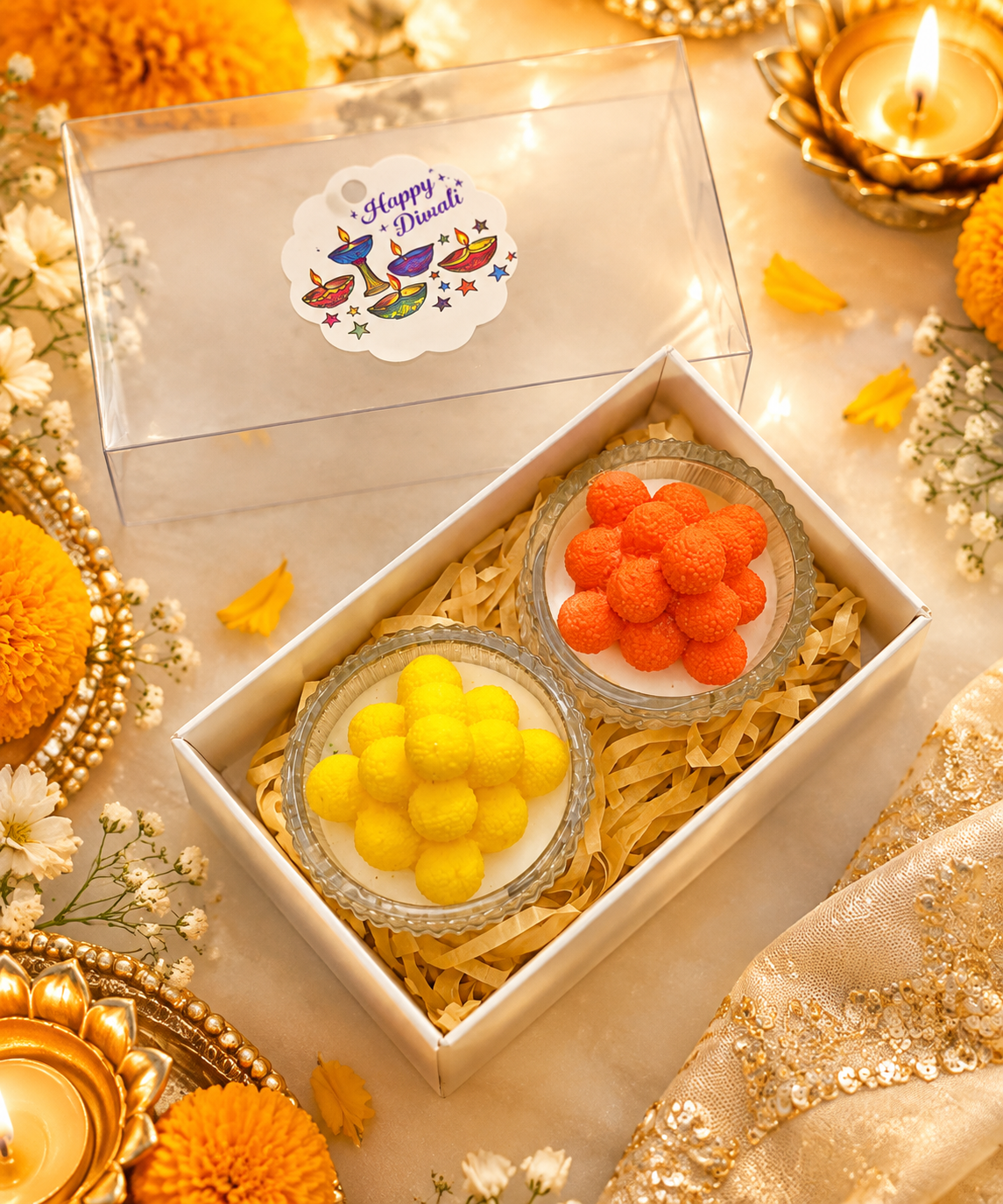 Diwali Special – Laddoo Candle Set of 2