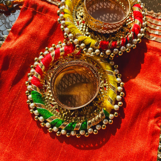 Festive Tea Light Diya Set of 2