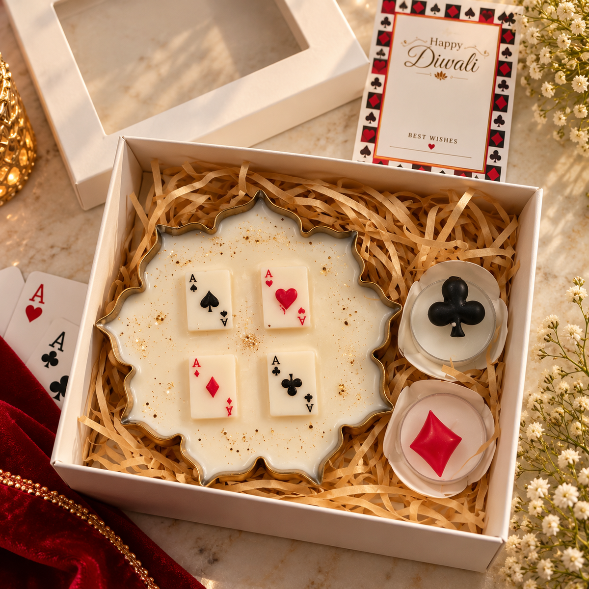 Diwali Special Candle Set – Festive Card Collection