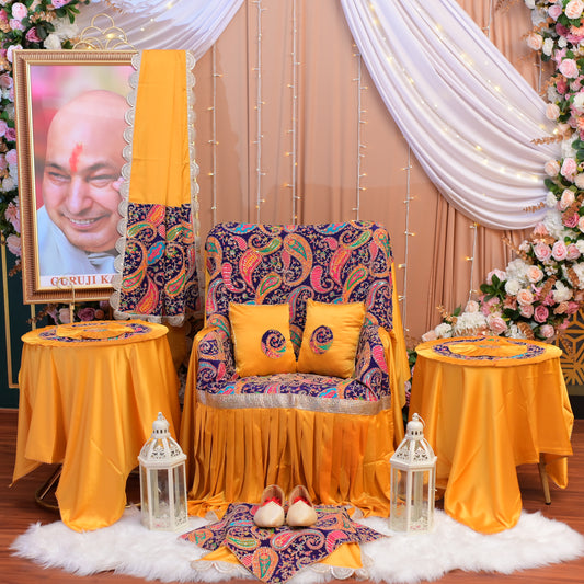Divine Mustard & Paisley Guruji 12-Piece Chola Set