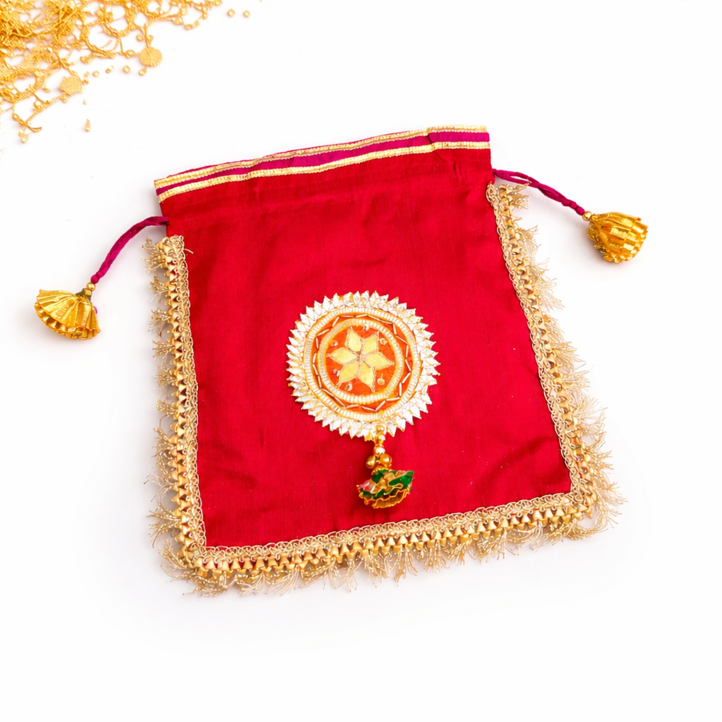 Gota Potli Gifting Bag Red