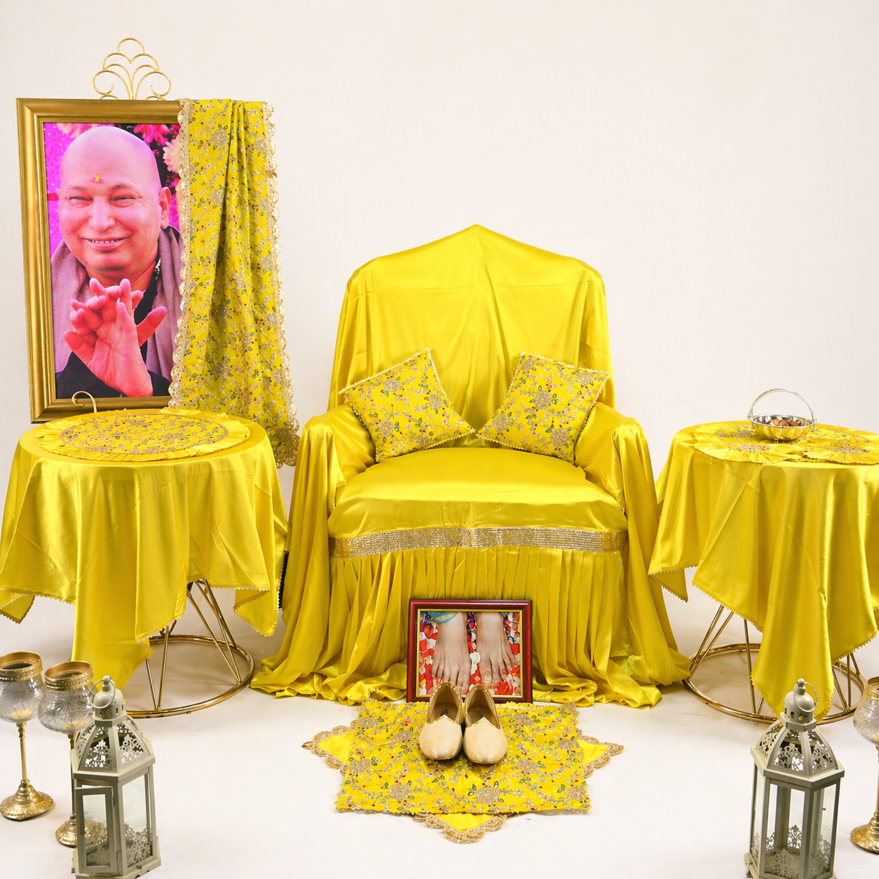 Premium Guruji Chola Set (12 Pieces) – Complete Seva Gift Collection