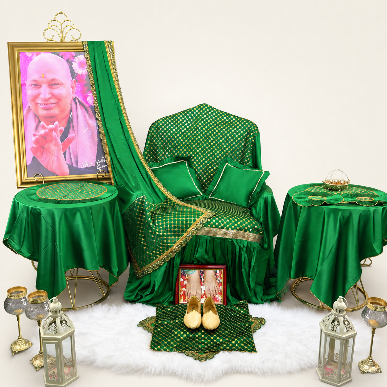 Premium Guruji Chola Set (12 Pieces) – Complete Seva Gift Collection