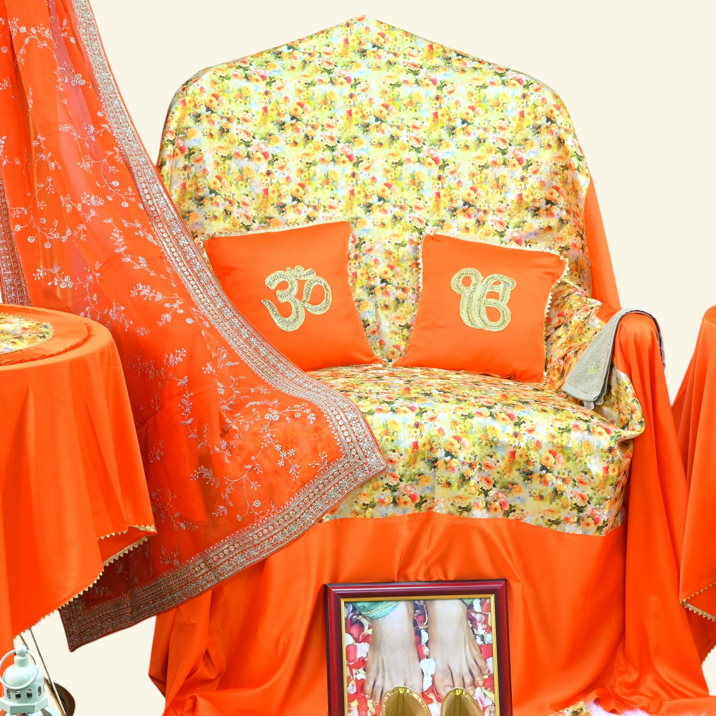 Premium Guruji Chola Set (12 Pieces) – Complete Seva Gift Collection
