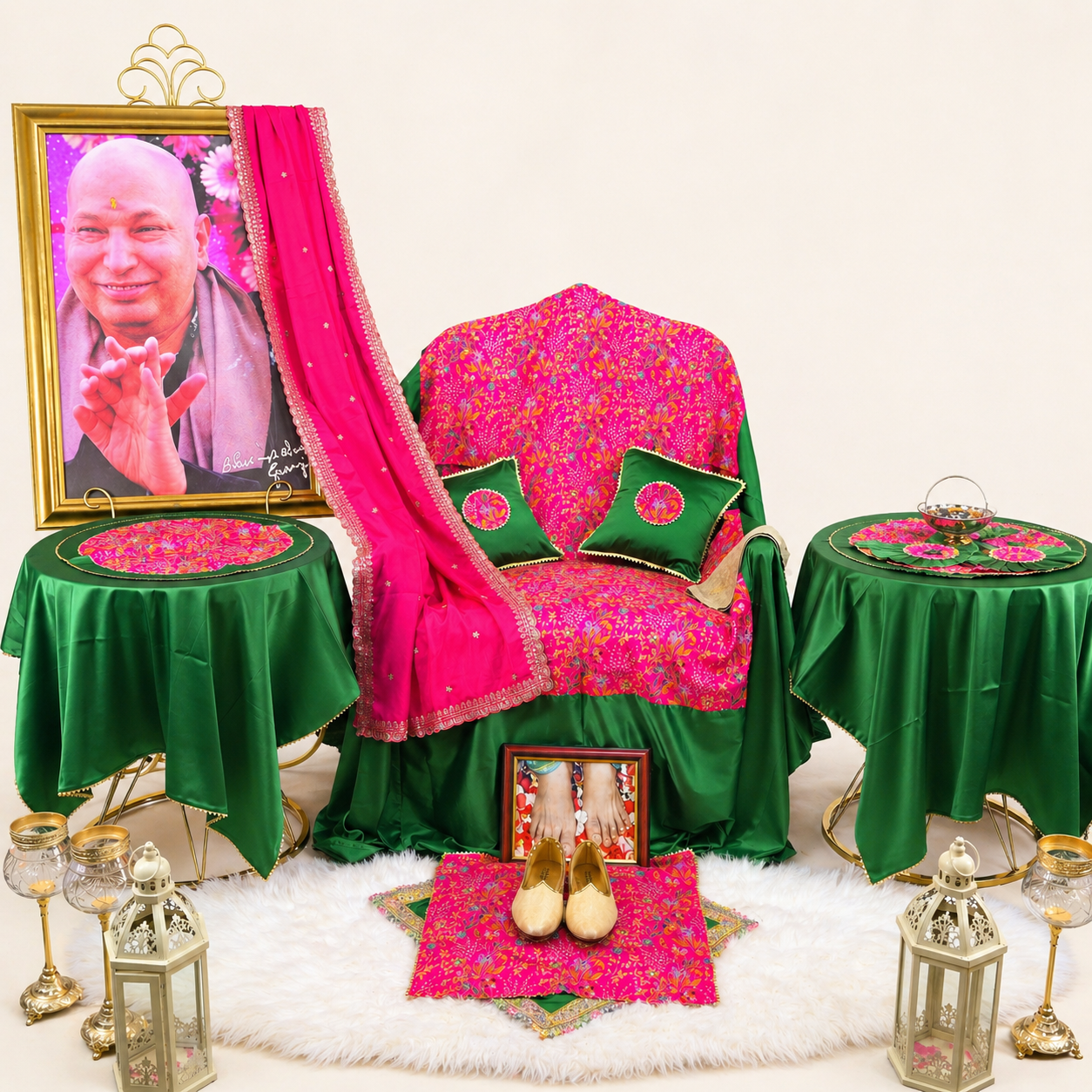 Premium Guruji Chola Set (12 Pieces) – Complete Seva Gift Collection
