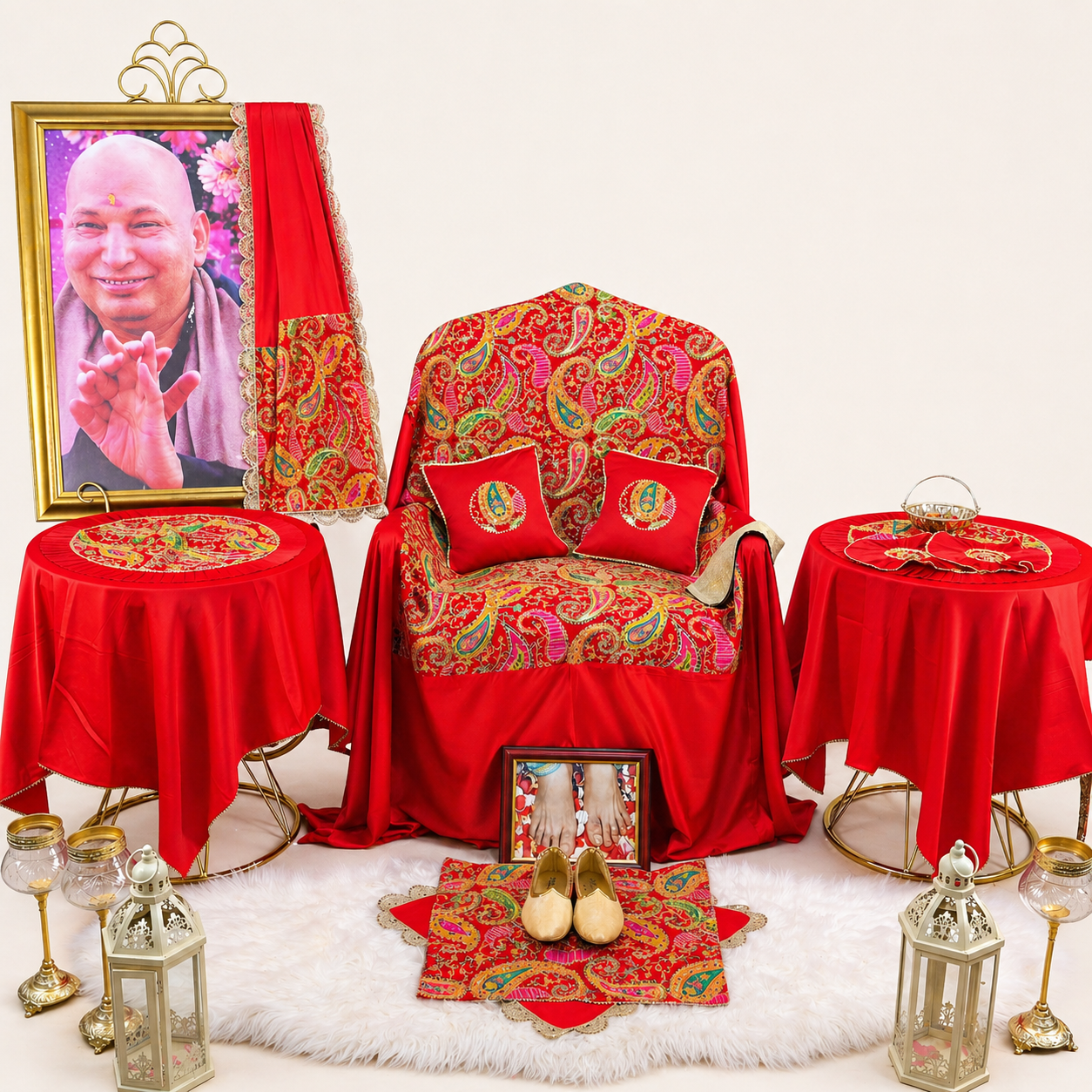 Premium Guruji Chola Set (12 Pieces) – Complete Seva Gift Collection