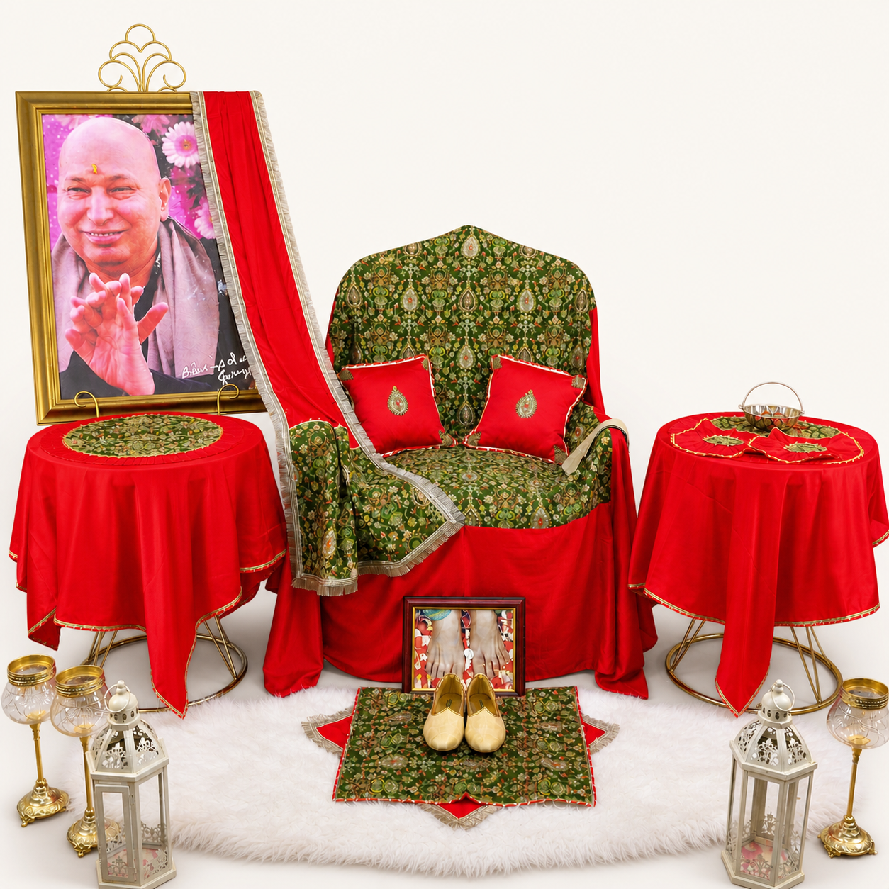 Premium Guruji Chola Set (12 Pieces) – Complete Seva Gift Collection