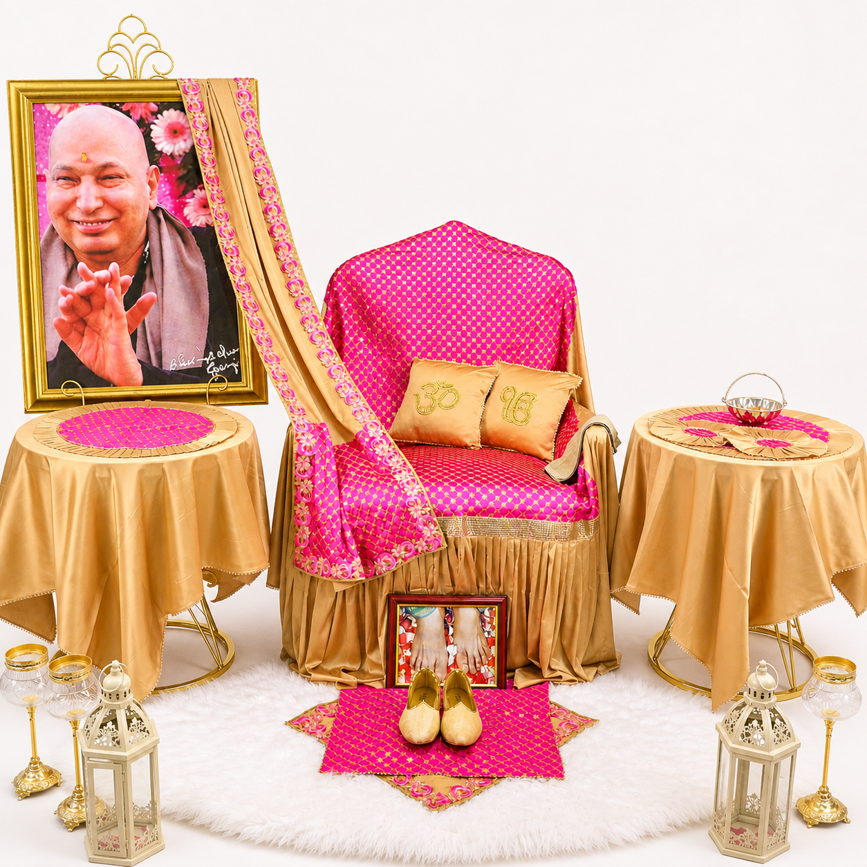 Premium Guruji Chola Set (12 Pieces) – Complete Seva Gift Collection
