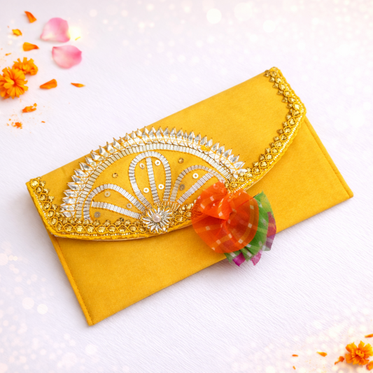 Signature Gota Patti Designer Envelope – Premium Gifting UAE