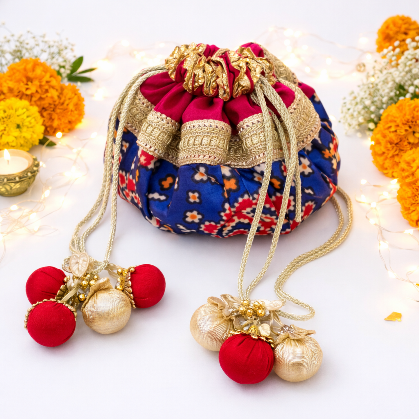 Patola Print Gifting Potli