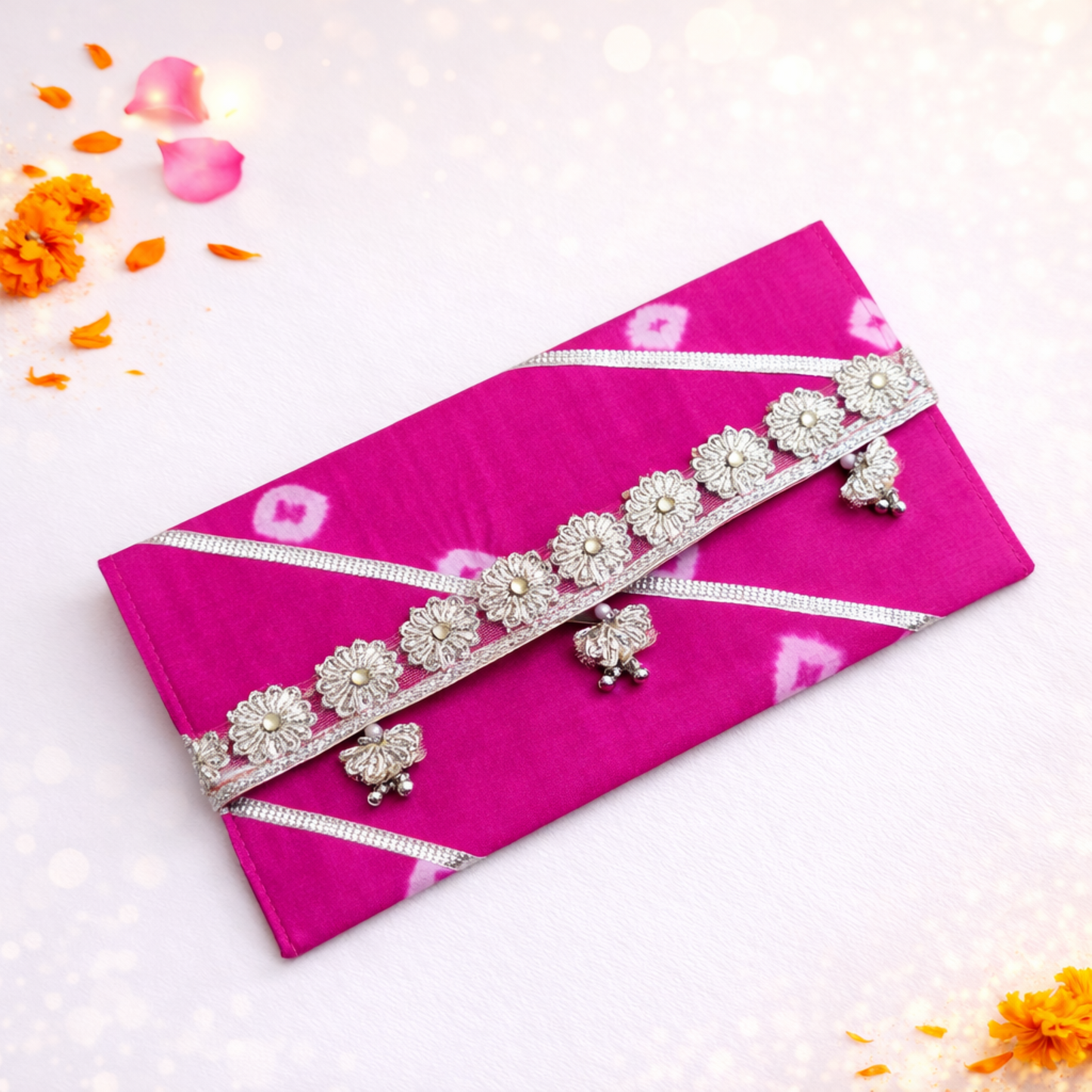 Premium Gota Patti Wedding Envelope – Indian Sagan Envelope Dubai
